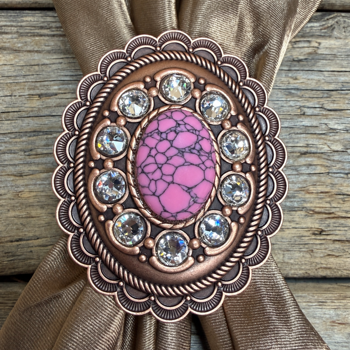 Cabochon and Crystal Wild Rag Slide #WRSCCPICLC