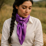 35X35" Solid Lavender  Wild Rag | Scarf WRS13