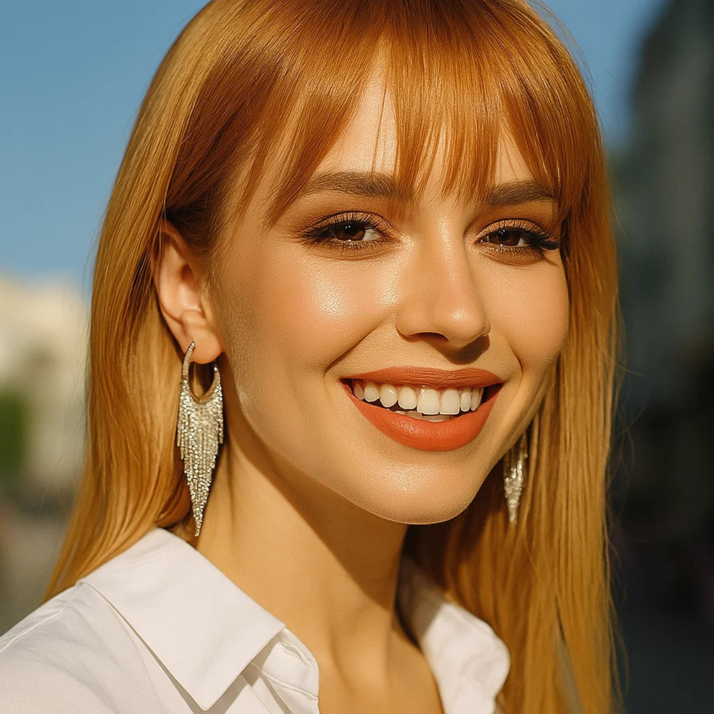 Silver Ranch Style Fringe Fashion Earrings