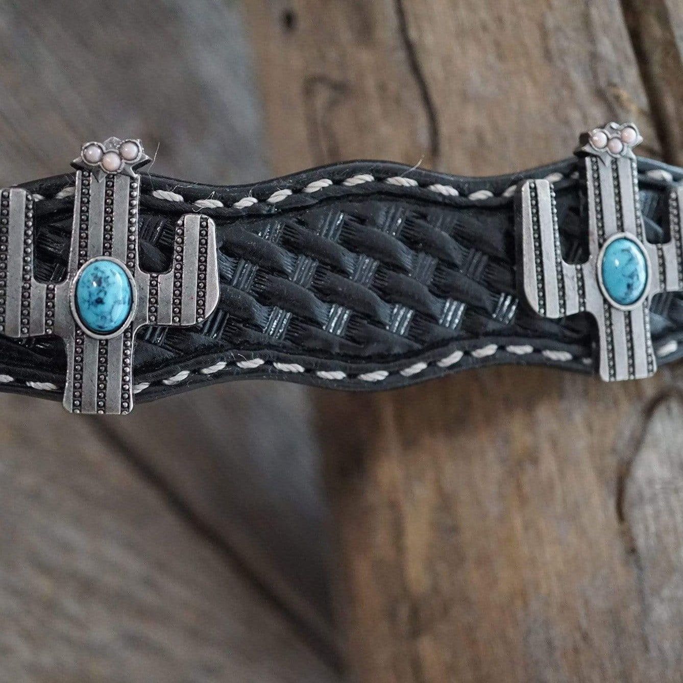 DC2 -Black Leather Dog Collar 12