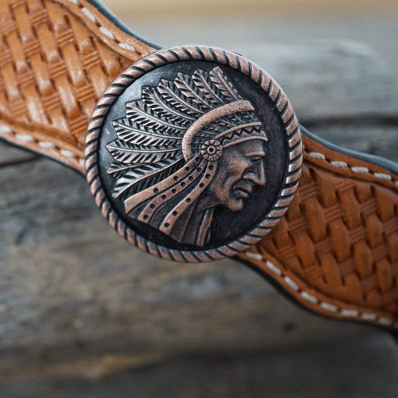 DC21 - Light Oil Leather Dog Collar 18