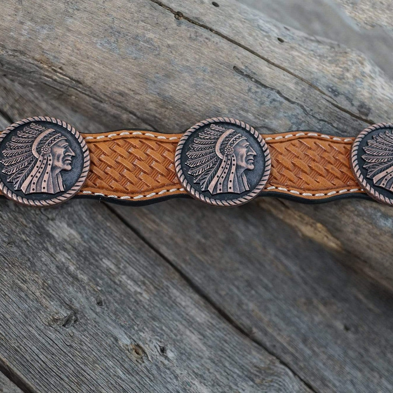 DC21 - Light Oil Leather Dog Collar 18