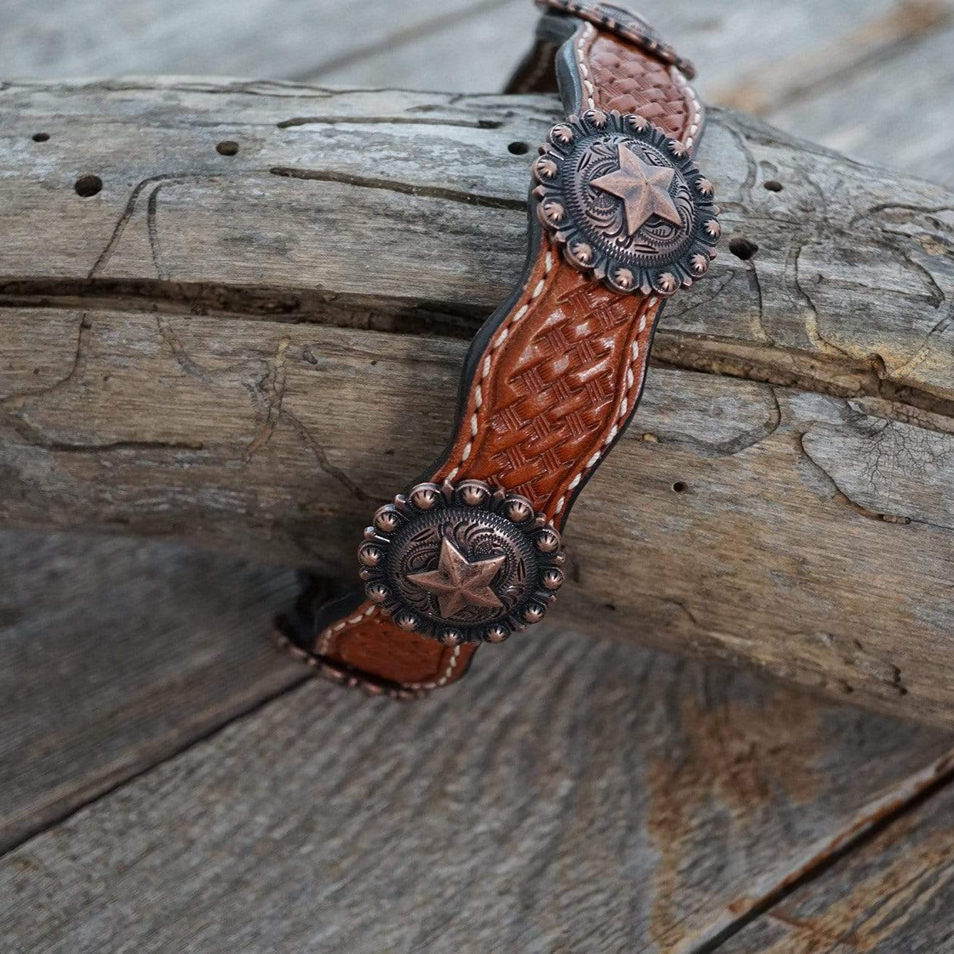 DC4 -Light Oil Leather Dog Collar W175L 12"to 22"