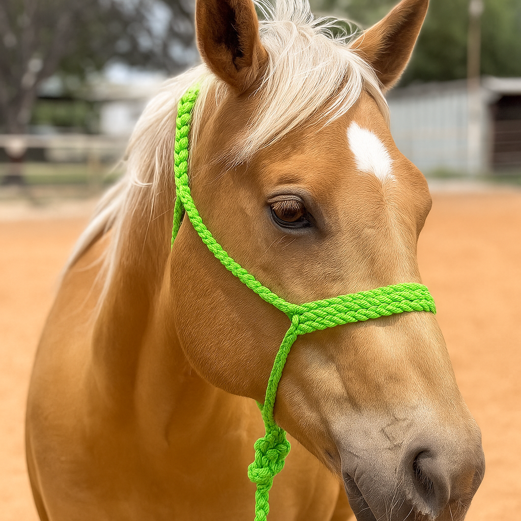 Lime Mule Tape Halter