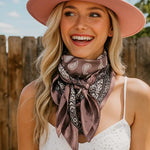 35X35" Two Tone Paisley Wild Rag / Scarf WR2557