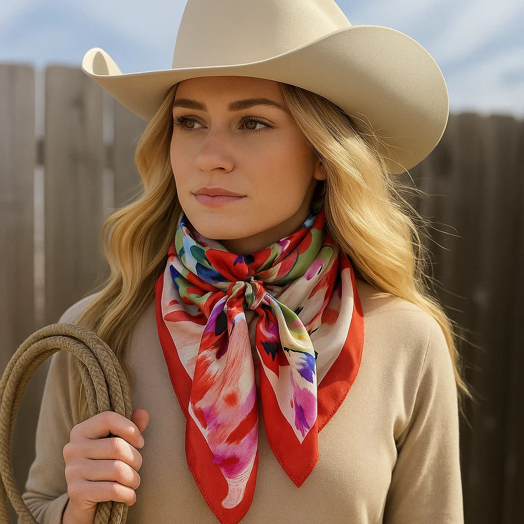 35X35" Abstract Colors Wild Rag / Scarf WR298