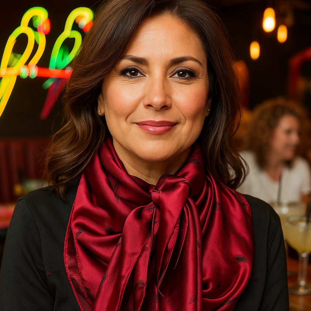 42X42"  Burgundy Jacquard XL Wild Rag / Scarf WR3515