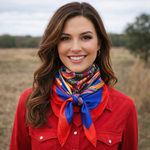 35X35"  Feathers Wild Rag / Scarf WR642