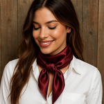 35X35"  Solid Burgundy  Wild Rag / Scarf WRS14