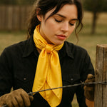 35X35" Solid Yellow Wild Rag | Scarf WRS23
