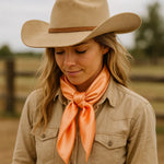 35X35" Solid Peach  Wild Rag | Scarf WRS24