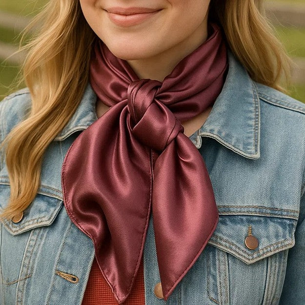 35X35"  Solid Rose  Wild Rag / Scarf WRS6