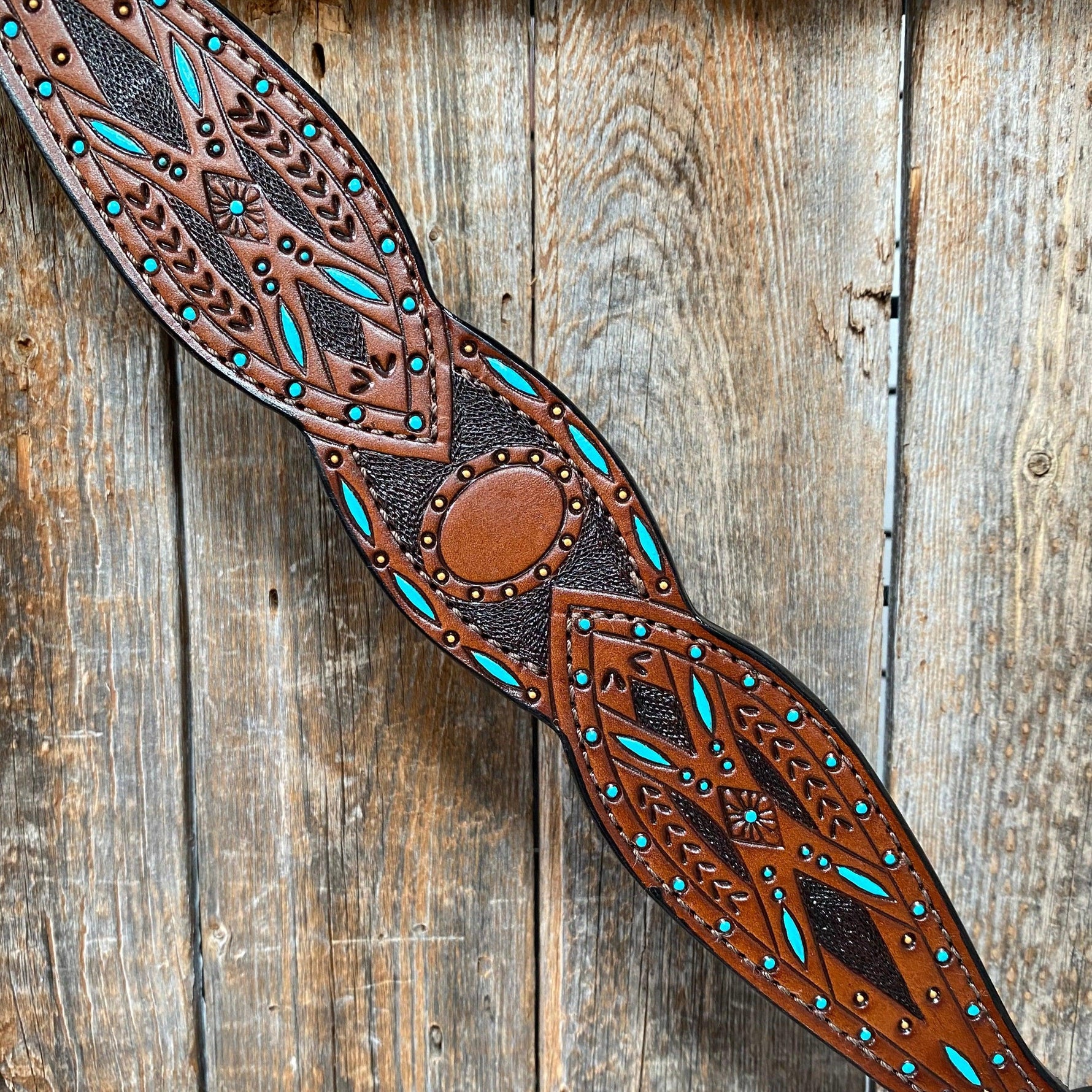 Hand Painted Two Tone Breastcollar #561983 - RODEO DRIVE
