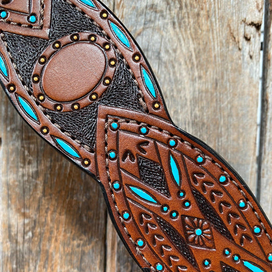 Hand Painted Two Tone Breastcollar #561983 - RODEO DRIVE