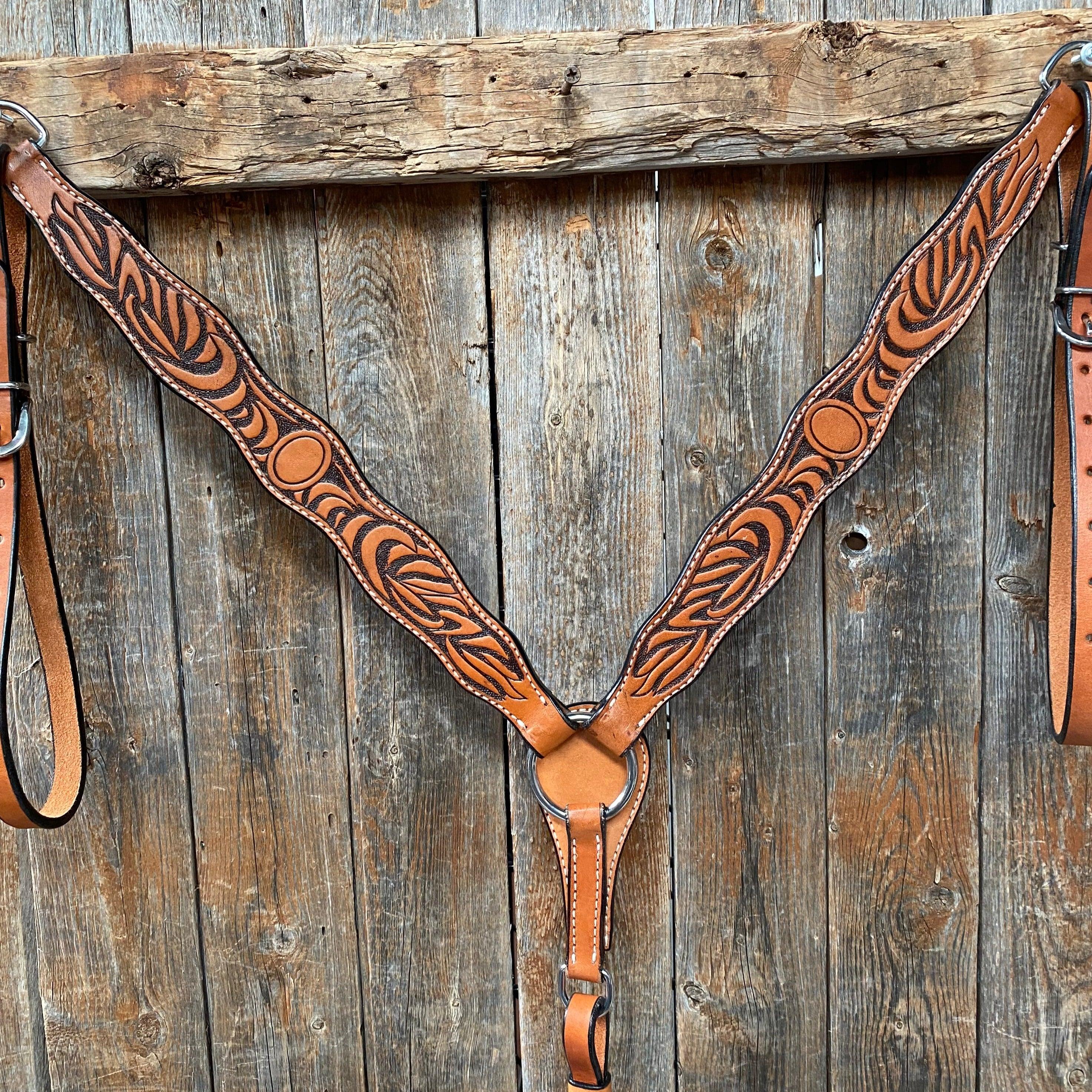 Two Tone Zebra Striped Breastcollar #561991 - RODEO DRIVE