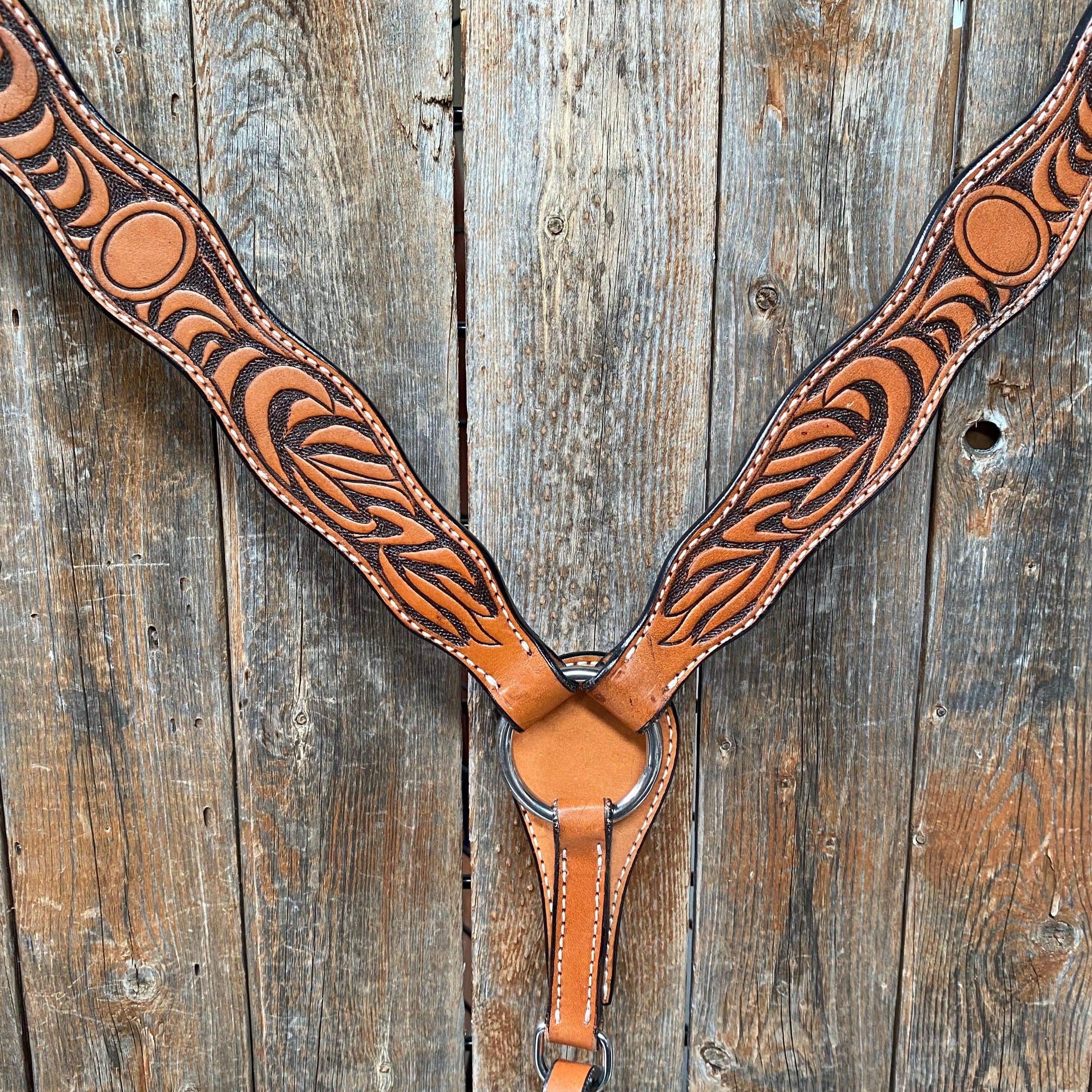 Two Tone Zebra Striped Breastcollar #561991 - RODEO DRIVE