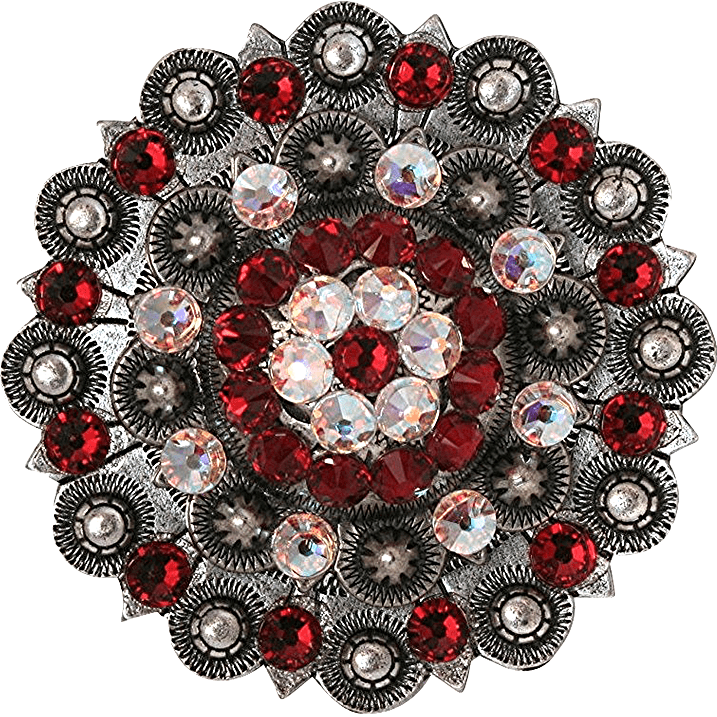 ANTIQUE SILVER RED & AB - RODEO DRIVE