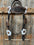 Dark Oil Copper Dot White and Topaz Browband / One Ear Tack Set #BBBC441 - RODEO DRIVE