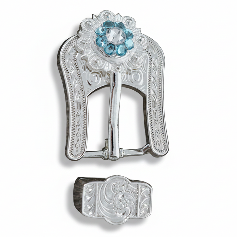 Bright Silver Aqua & Clear - RODEO DRIVE