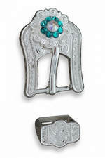 Bright Silver Teal & AB - RODEO DRIVE