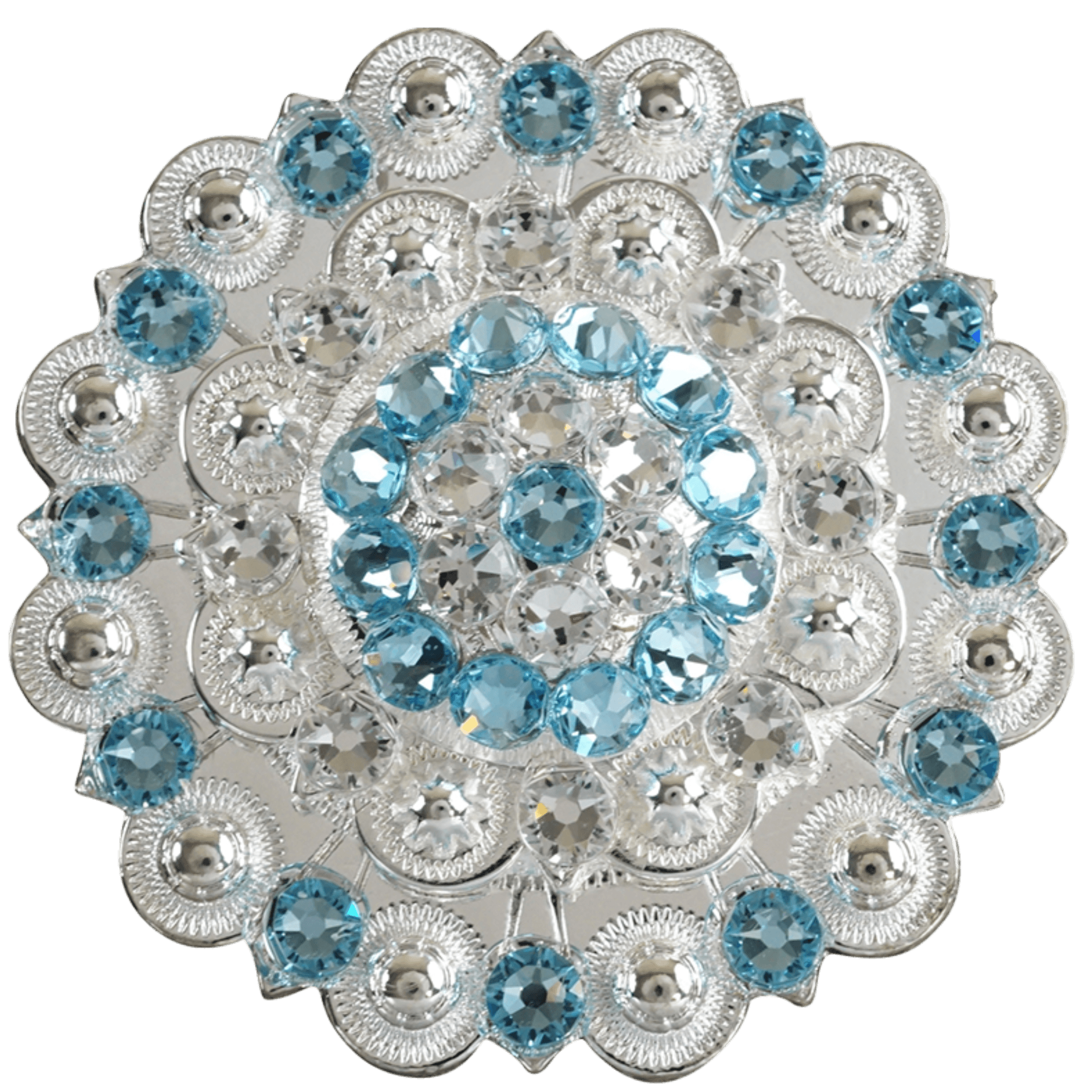 Bright Silver Aqua & Clear - RODEO DRIVE