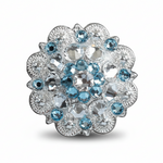 Bright Silver Aqua & Clear - RODEO DRIVE