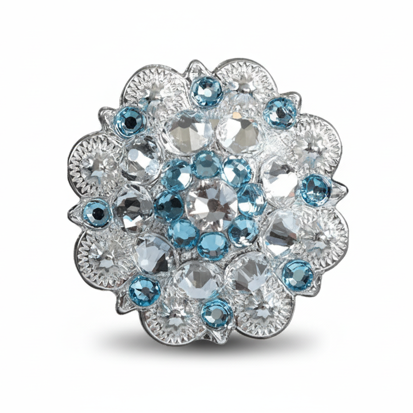 Bright Silver Aqua & Clear - RODEO DRIVE