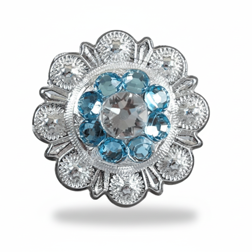 Bright Silver Aqua & Clear - RODEO DRIVE