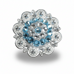 Bright Silver Aqua & Clear - RODEO DRIVE