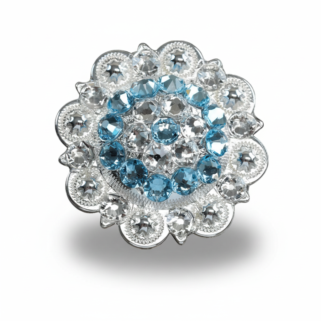 Bright Silver Aqua & Clear - RODEO DRIVE