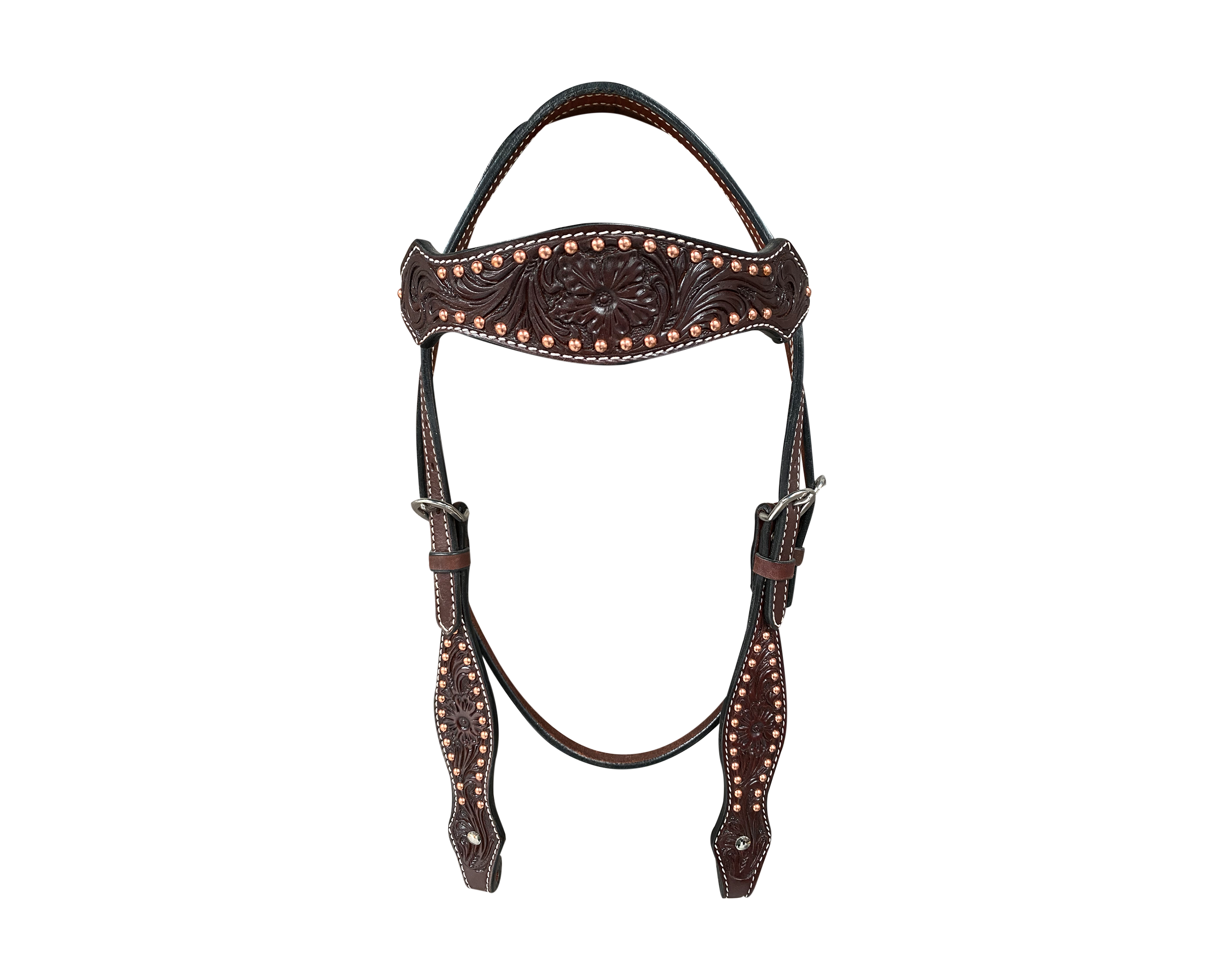 BROWBAND DARK COPPER DOT - RODEO DRIVE