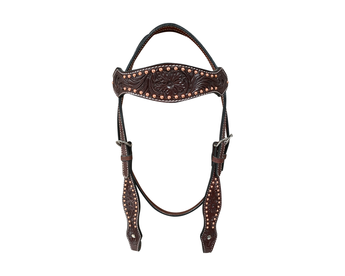 BROWBAND DARK COPPER DOT - RODEO DRIVE