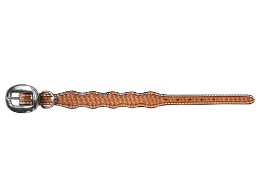 Light Oil Basketweave Dog Collar - RODEO DRIVE