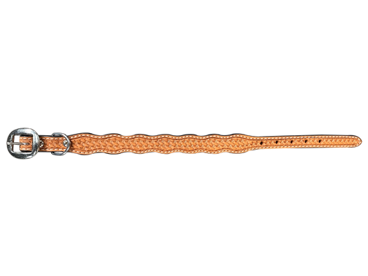 Light Oil Basketweave Dog Collar - RODEO DRIVE