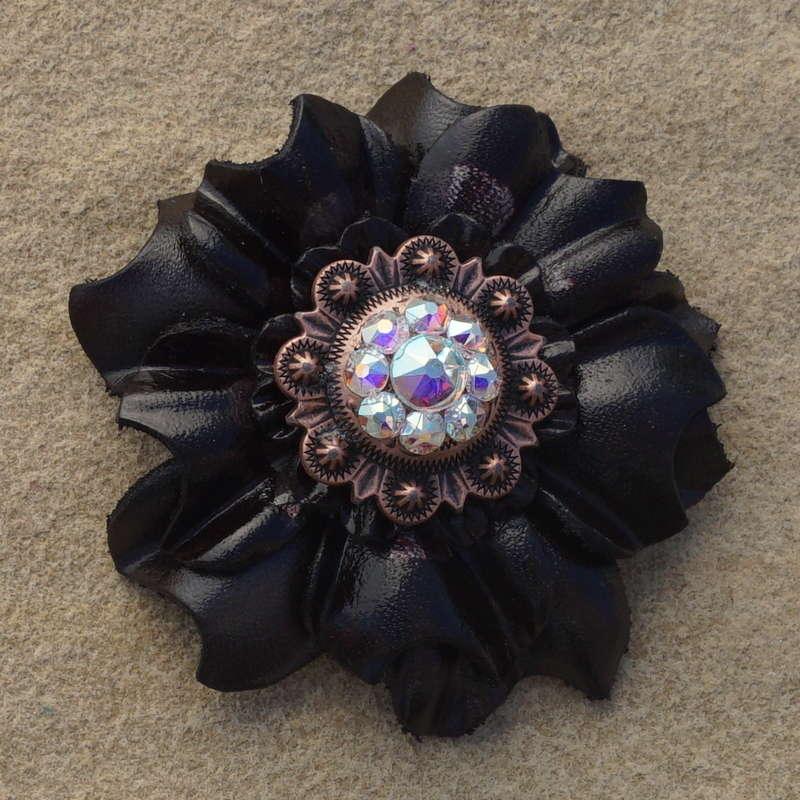 Black Carnation Flower With Copper AB 1
