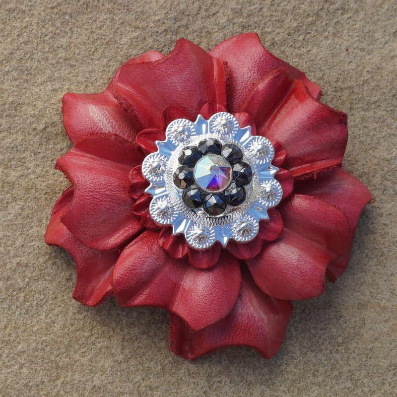 Pink Carnation Flower With Bright Silver Jet and AB 1