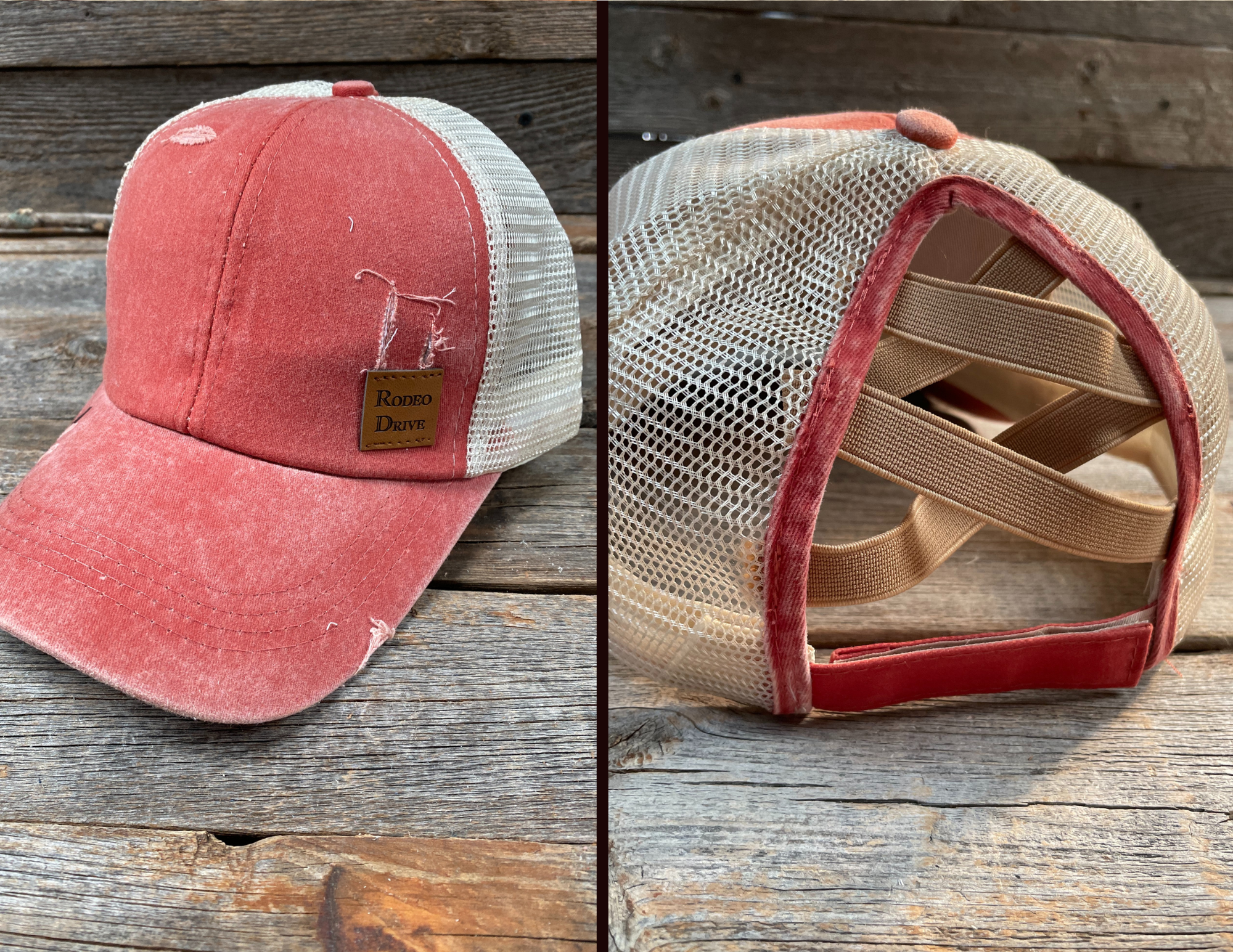 Coral Trucker Hat HT109 - RODEO DRIVE
