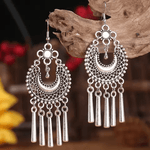 Silver Dangle Fashion Earrings WA177 - RODEO DRIVE