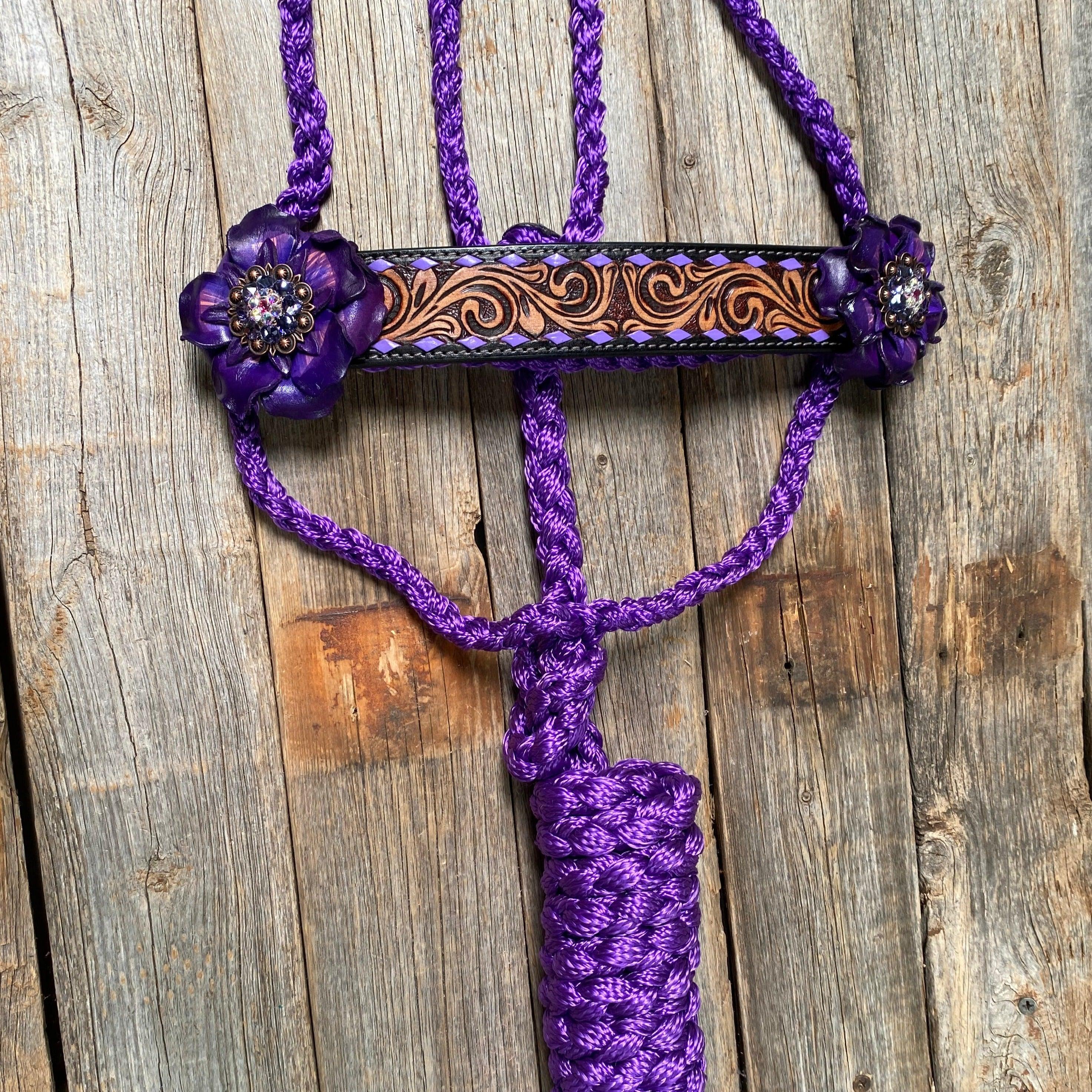 Purple Mule Tape Halter - Purple Gardenia #MT207 - RODEO DRIVE