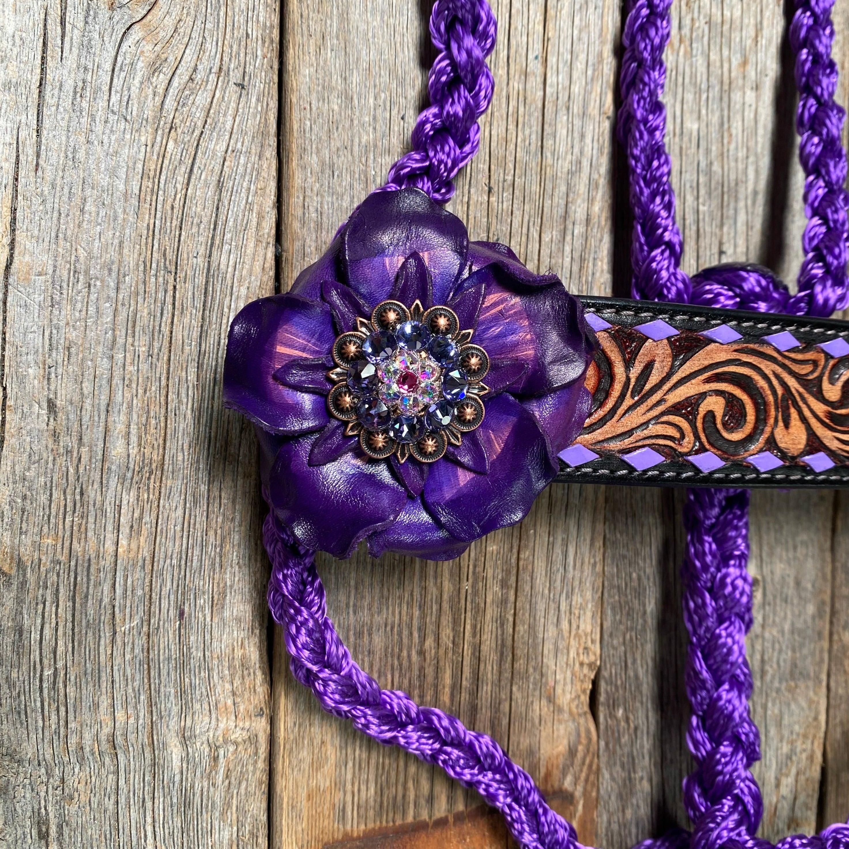 Purple Mule Tape Halter - Purple Gardenia #MT207 - RODEO DRIVE