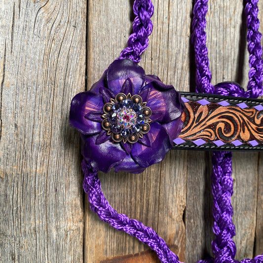 Purple Mule Tape Halter - Purple Gardenia #MT207 - RODEO DRIVE