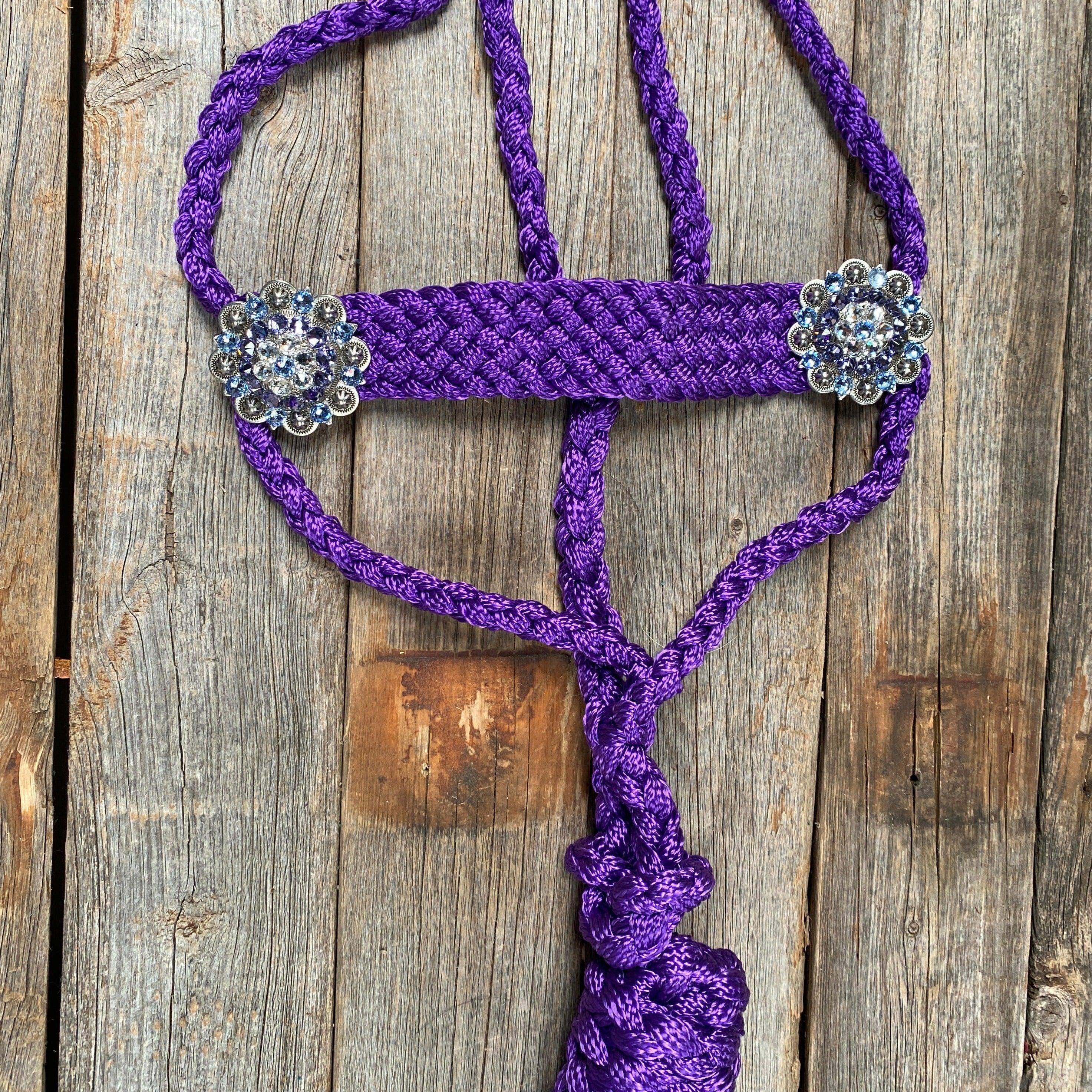 Purple Mule Tape Halter - Antique Silver #MT113 - RODEO DRIVE
