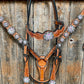 Light Oil and Antique Silver Browband & Breastcollar Tack Set #BBBC431 - RODEO DRIVE