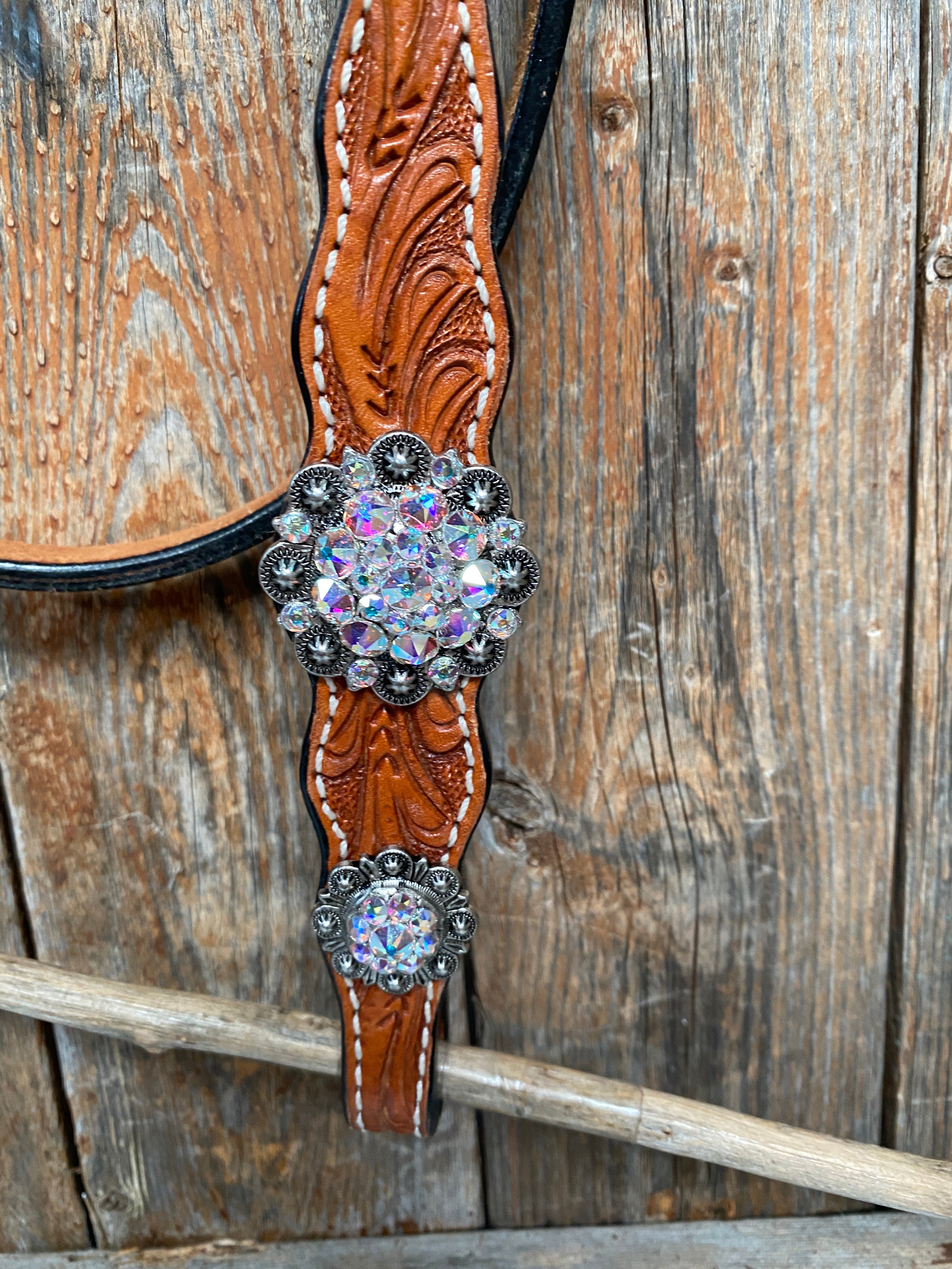 Light Oil and Antique Silver Browband & Breastcollar Tack Set #BBBC431 - RODEO DRIVE