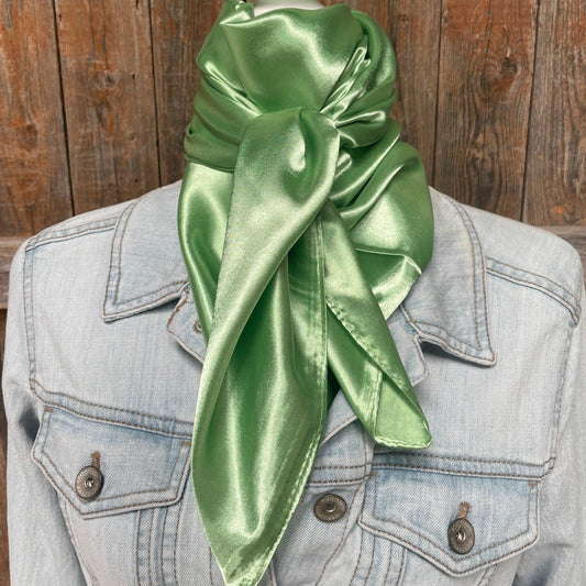 35X35" Solid Lime Wild Rag / Scarf WRS26 - RODEO DRIVE