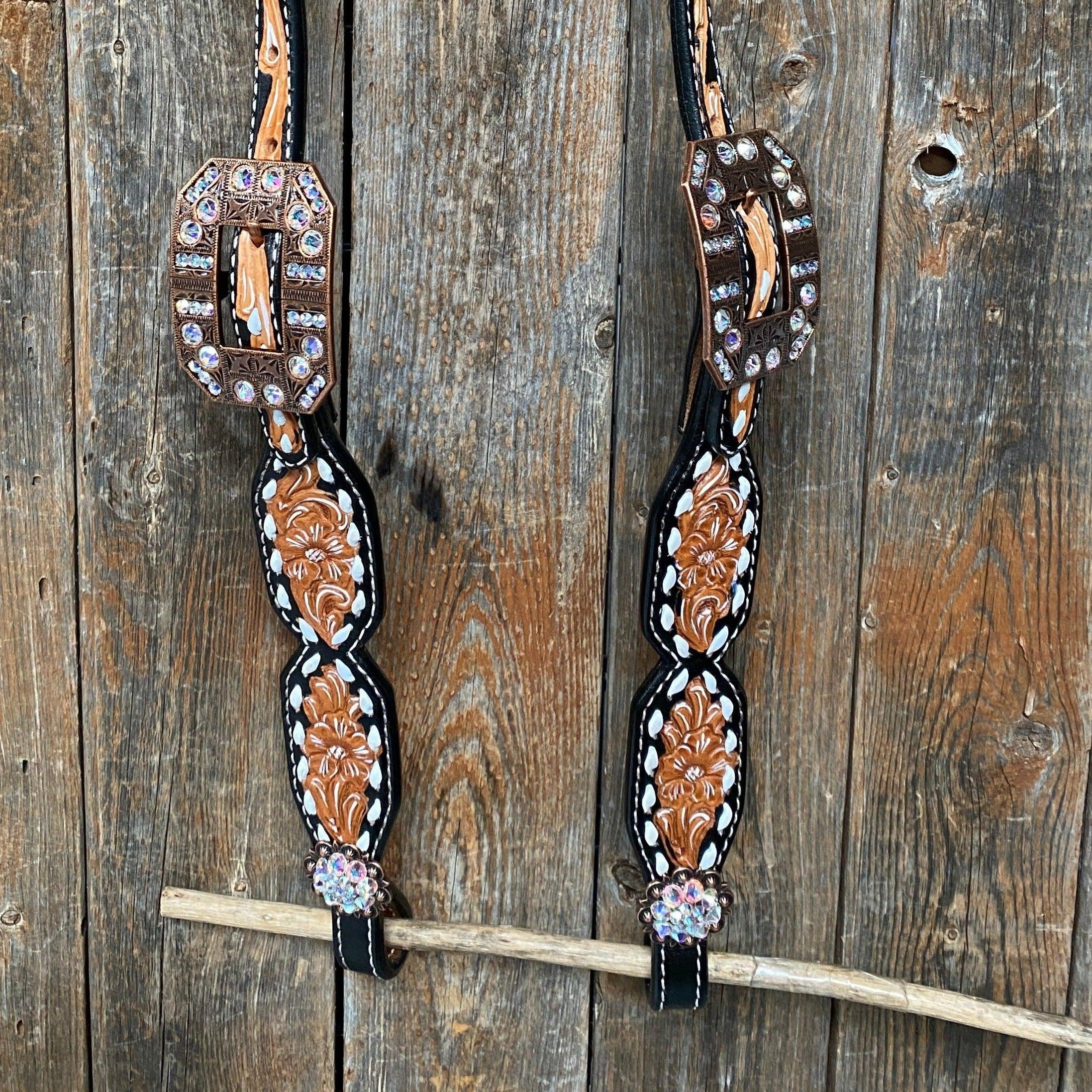 Classic AB Browband/One Ear Tack Set with Wither Strap #BBBC457 - RODEO DRIVE