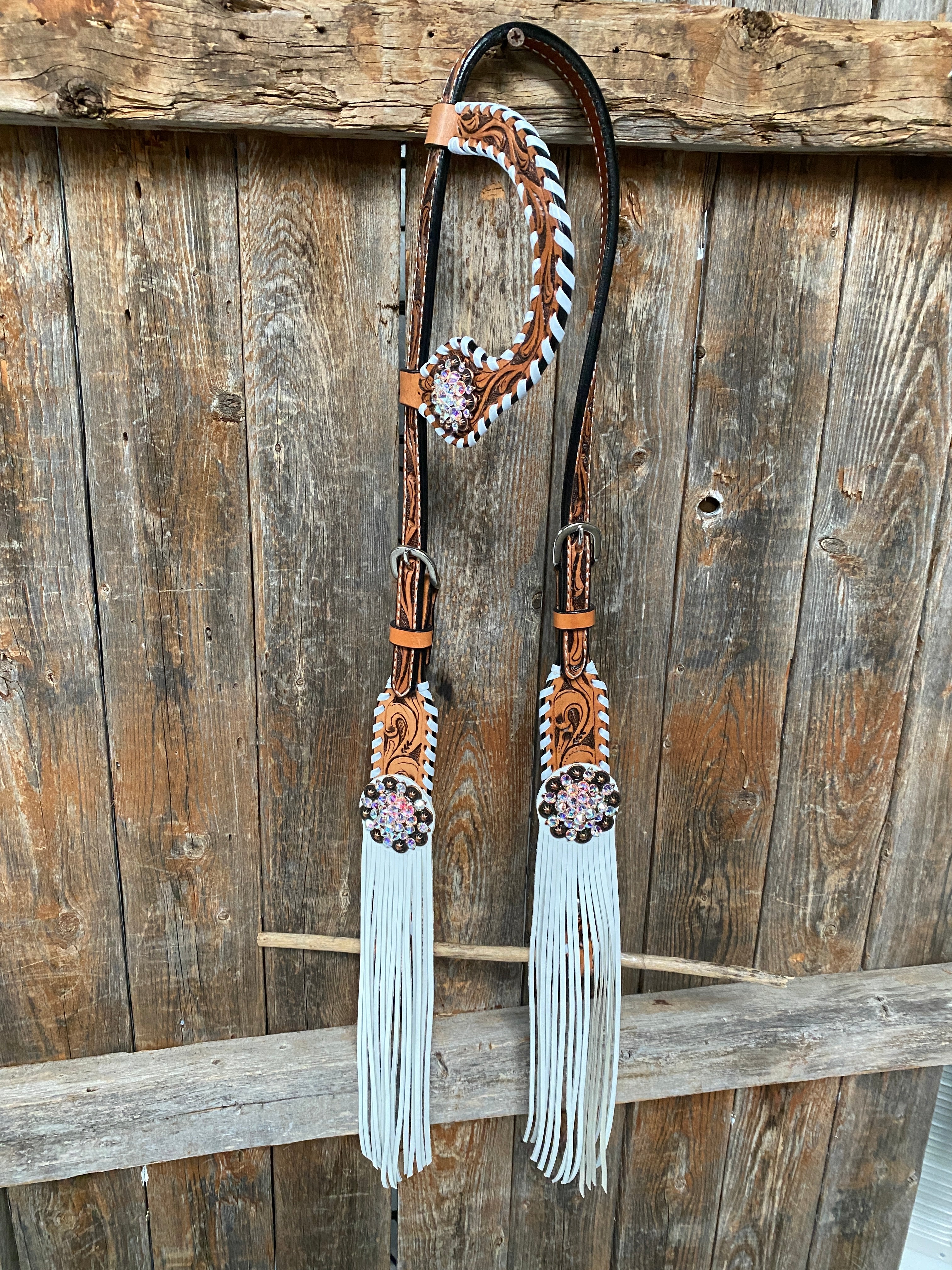 Whipstitch AB Browband/One Ear Tack Set with Wither Strap #BBBC458 - RODEO DRIVE