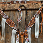 Whipstitch AB Browband/One Ear Tack Set with Wither Strap #BBBC458 - RODEO DRIVE