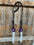 Dark Oil Floral Purple and White Browband / One Ear Tack Set #BBBC456 - RODEO DRIVE
