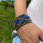 Blue & Green Stone Fashion Bracelet XI109 - RODEO DRIVE